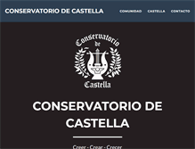 Tablet Screenshot of conservatoriodecastella.com